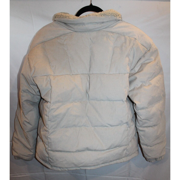 COLUMBIA WOMEN'S RUBY FALLS CORDUROY DOWN JACKET SZ L CREAM BEIGE $240 - Picture 8 of 9